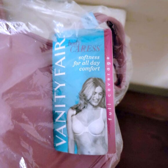 Vanity Fair Bra Full Coverage Underwire 38C Rosy Glow Pink Purple NWT Rare Color - Picture 5 of 9